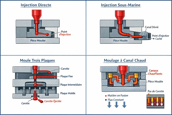 Modes d’injection plastique