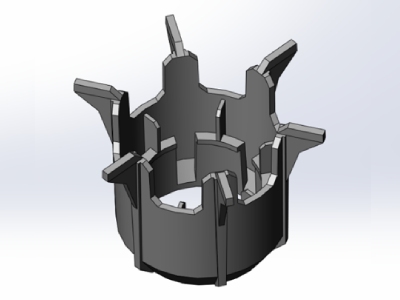 Pièce d’armature de paratonnerre en polycarbonate recyclé